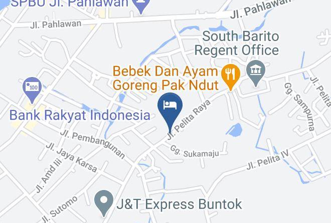 Barito Selatan - Hotel Mulya Kencana Maps