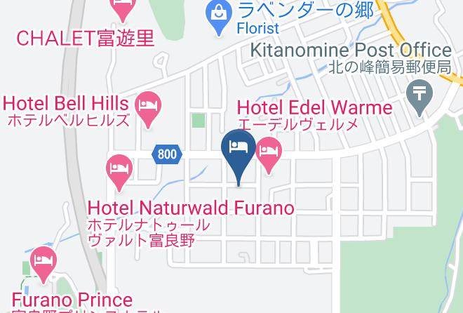 Furano City - Hotel Munin Furano Maps