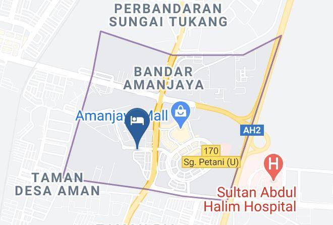 Hotel Murah Sungai Petani Map