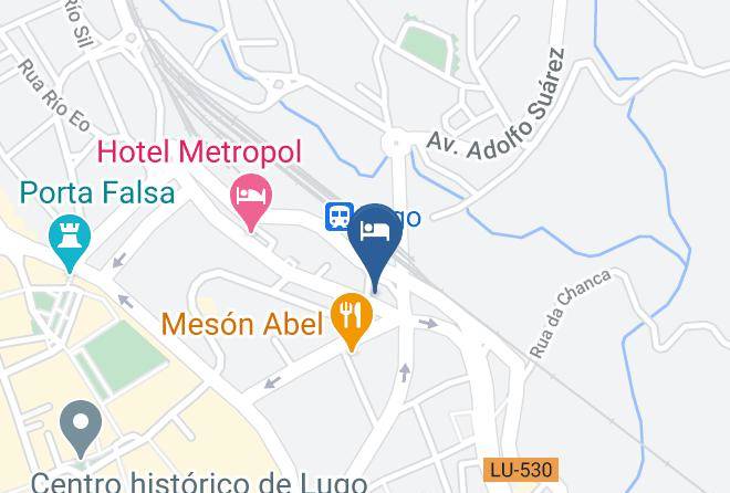 Lugo - Hotel Muralla Sl Maps