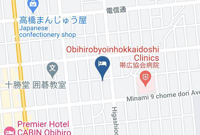 Obihiro City - Hotel Musashi Maps