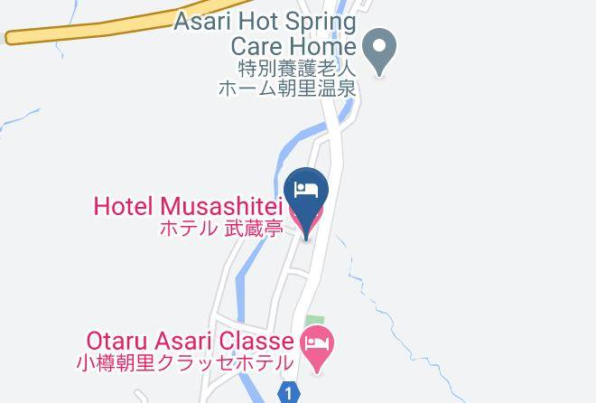 Otaru City - Hotel Musashitei Maps
