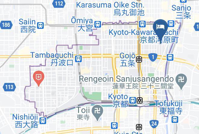 Kyoto City Shimogyo Ward - Hotel Muso Maps