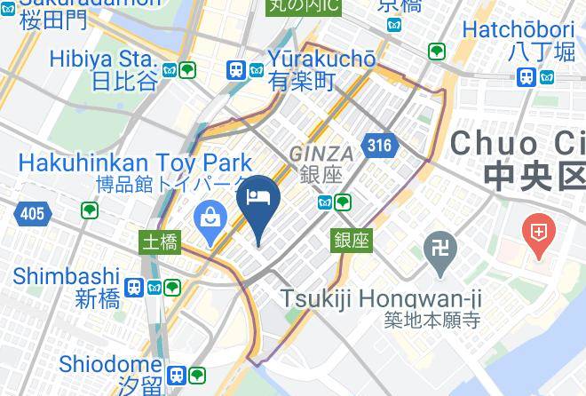 Chuo Ward - Hotel Musse Ginza Meitetsu Maps