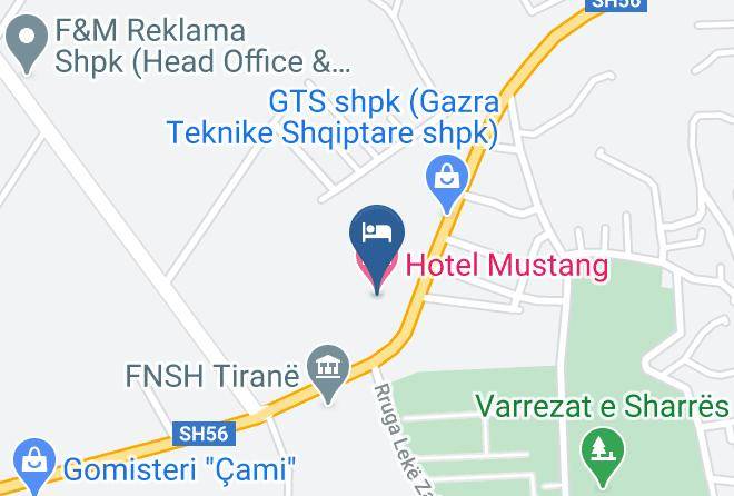 Tirana - Hotel Mustang Maps