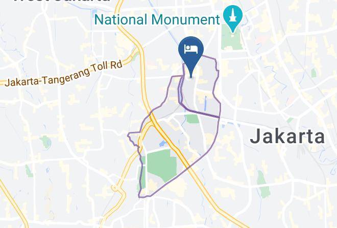 Central Jakarta - Hotel Mustika Tanah Abang Maps