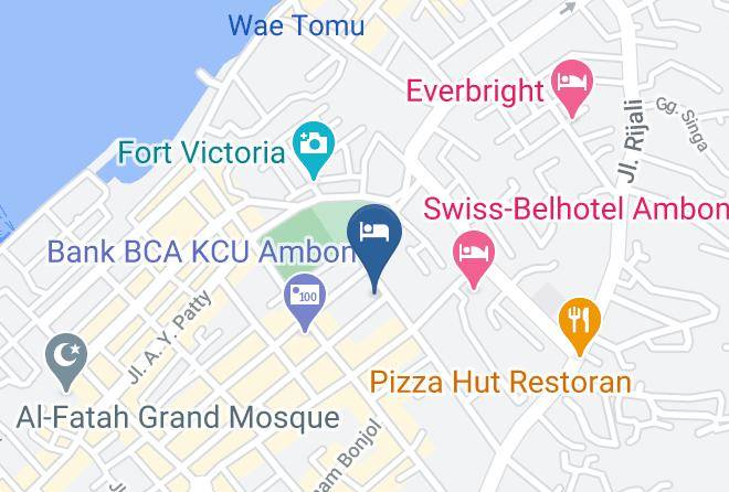 Ambon - Hotel Mutiara Maps