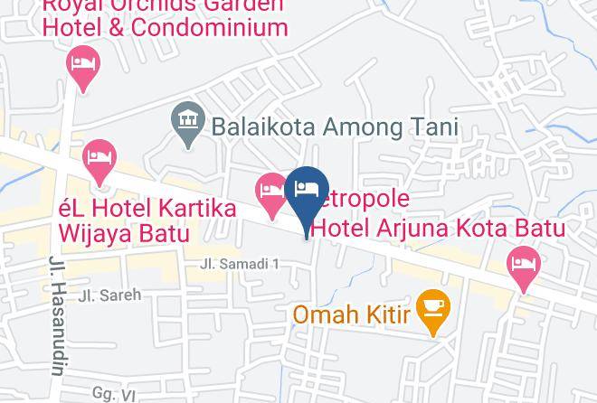Kota Batu - Hotel Mutiara Baru Maps