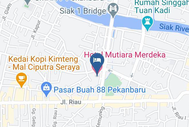 Pekanbaru - Hotel Mutiara Merdeka Maps