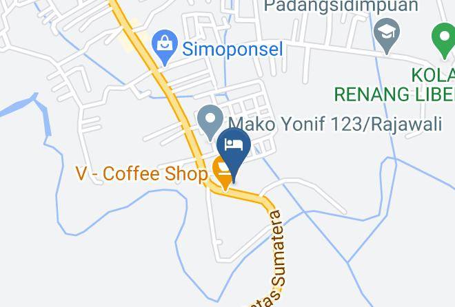 Kota Padang Sidempuan - Hotel Mutiara Maps
