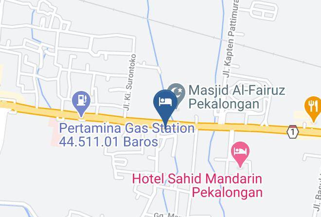 Kota Pekalongan - Hotel Mutiara Maps