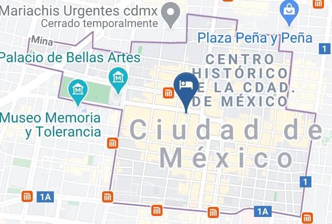 Cuauhtemoc - Hotel Mx Zocalo Maps