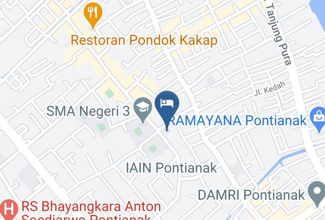 Kota Pontianak - Hotel My Home Pontianak Maps