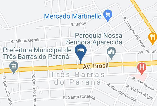 Tres Barras Do Parana - Hotel Mykonos Maps
