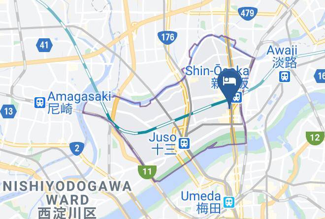 Osaka City Yodogawa Ward - Hotel Mystays Shin Osaka Conference Center Maps