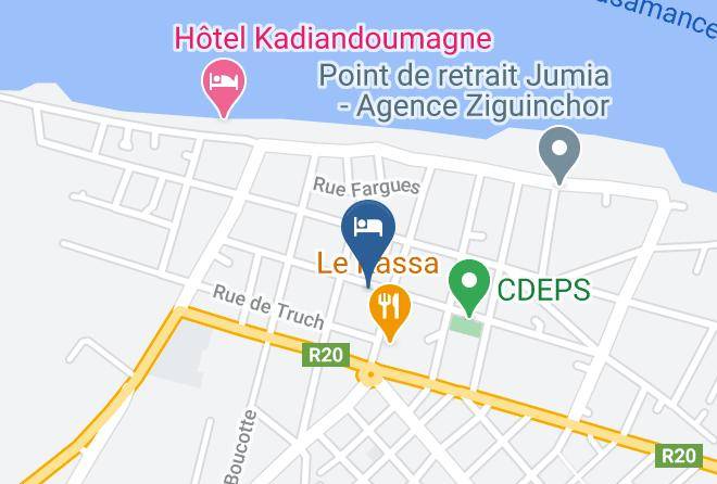 Hotel N'daary Kassoum Map