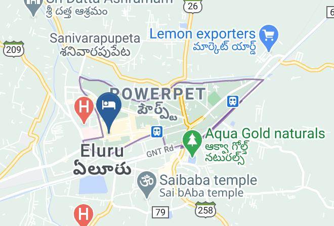 Eluru - Hotel N R Nandini Palace Maps