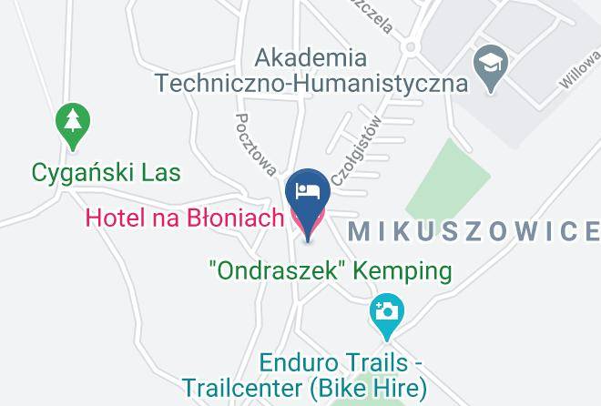 Bielsko Biala - Hotel Na Bloniach Maps