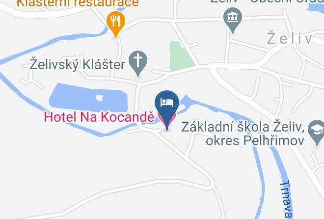 Pelhrimov - Hotel Na Kocande Maps