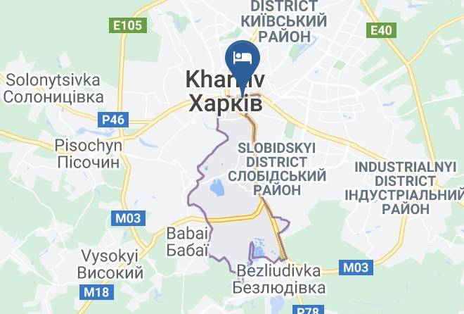 Kharkiv - Hotel Na Rudneva Maps