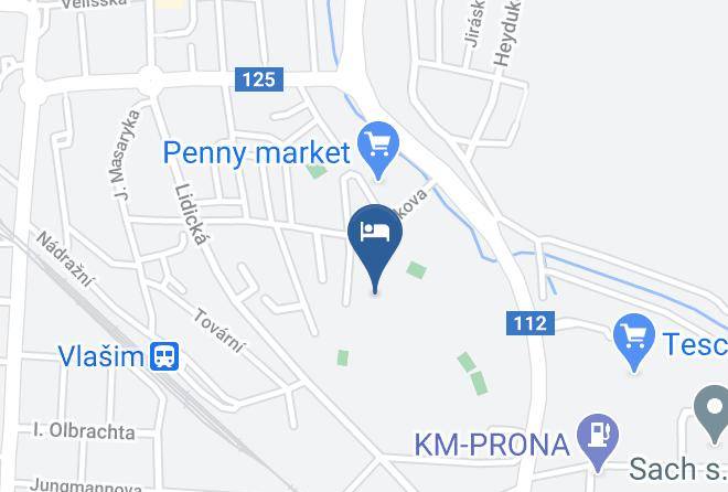 Benesov - Hotel Na Vyvoji Vlasim Maps