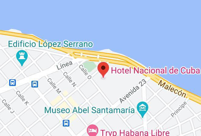 Plaza De La Revolucion - Hotel Nacional De Cuba Maps