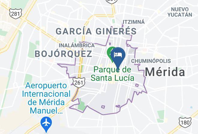 Merida - Hotel Nacional Merida Maps