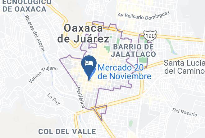 Oaxaca De Juarez - Hotel Nacional Maps