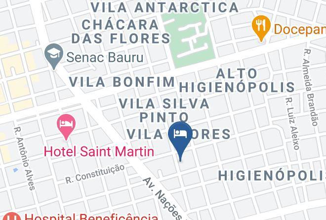 Bauru - Hotel Nacoes Plaza Maps