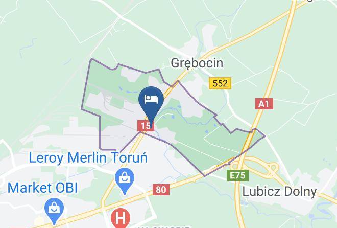 Torun - Hotel Nad Rzeczka Maps