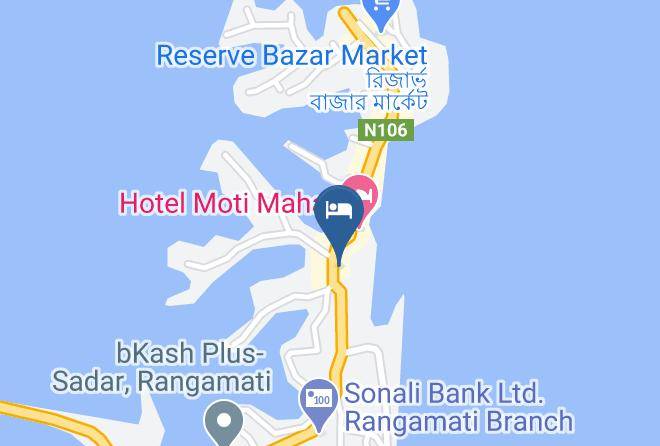Hotel Nadisha International Rangamati Map