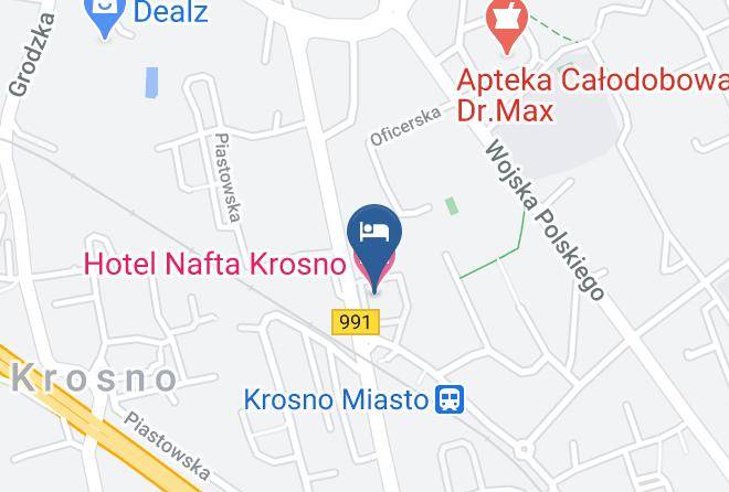 Krosno - Hotel Nafta Krosno Maps