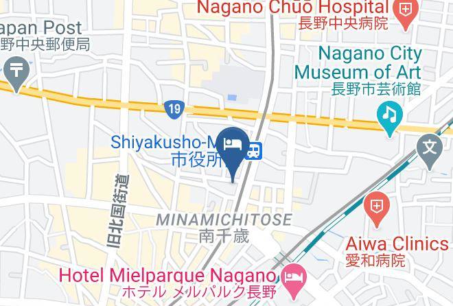 Nagano City - Hotel Nagano Avenue Maps