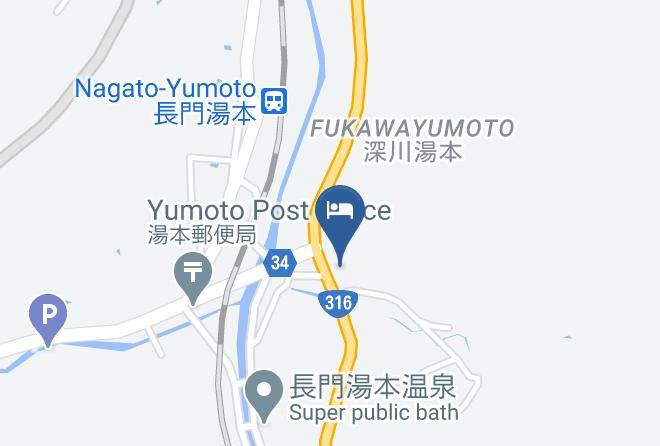 Nagato City - Hotel Nagato Harada Maps