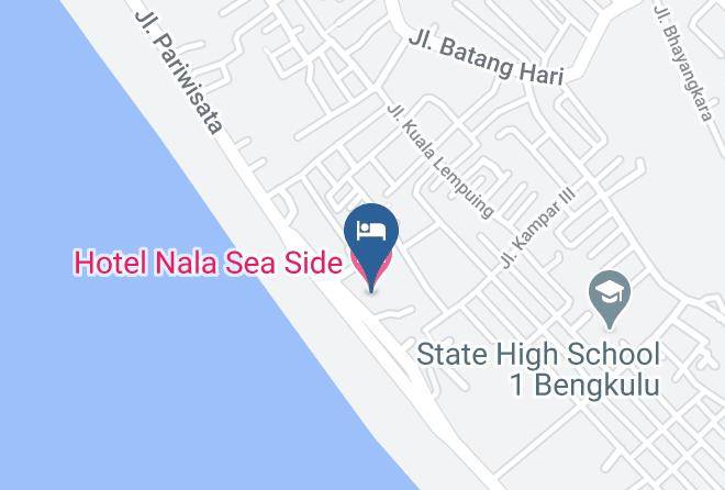 Kota Bengkulu - Hotel Nala Sea Side Maps