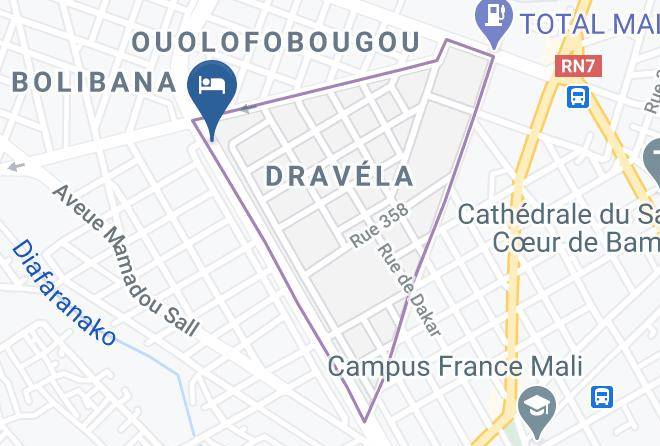 Bamako - Hotel Nana Maps
