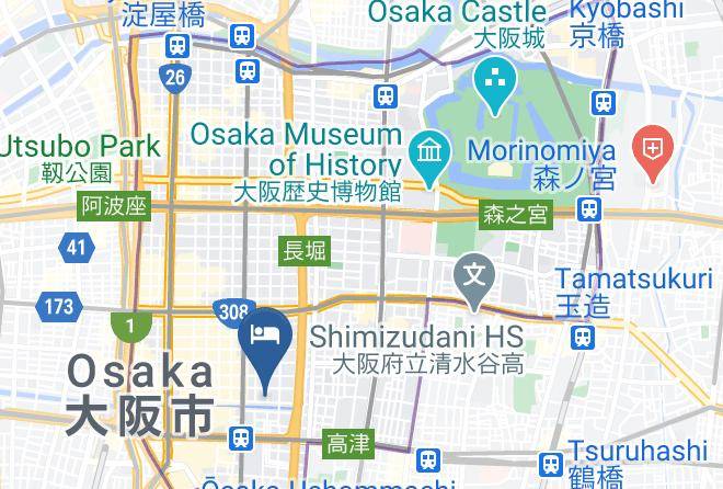Osaka City Chuo Ward - Hotel Naniwa Maps