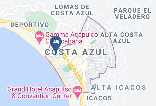 Acapulco De Juarez - Hotel Ximar Maps