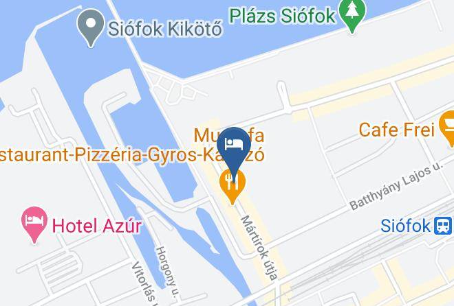 Siofok - Hotel Napfeny Maps