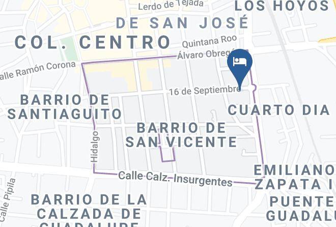Irapuato - Hotel Napoles Maps