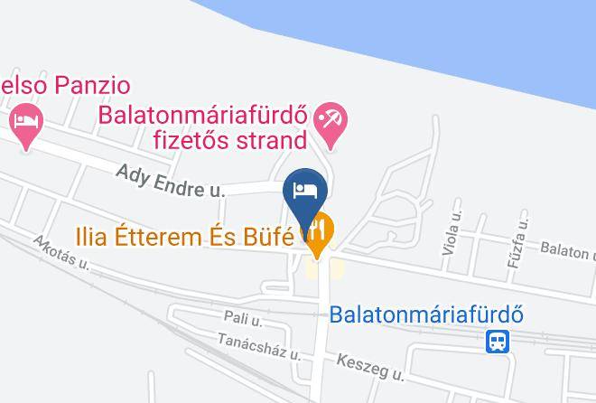 Balatonmariafurdo - Hotel Napsugar Maps
