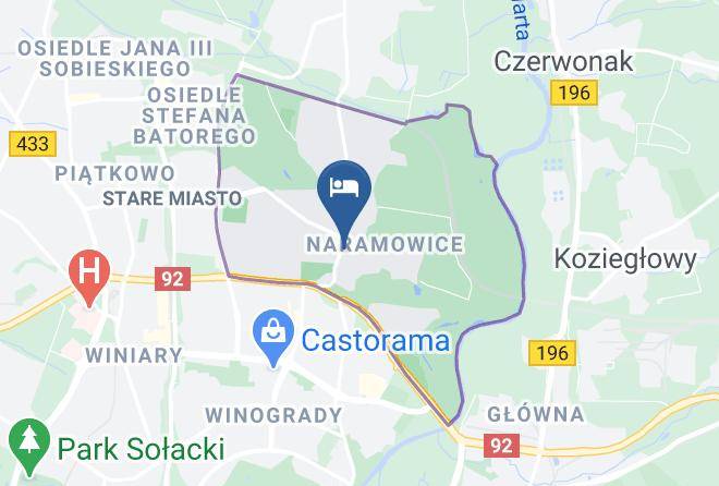 Poznan - Hotel Naramowice Maps