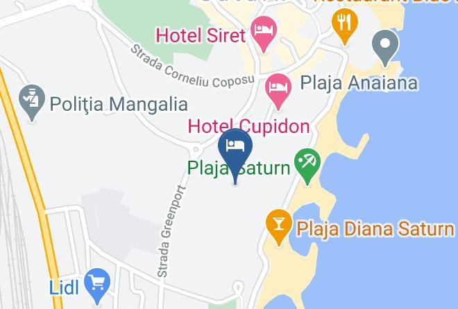 Mangalia - Hotel Narcis Maps