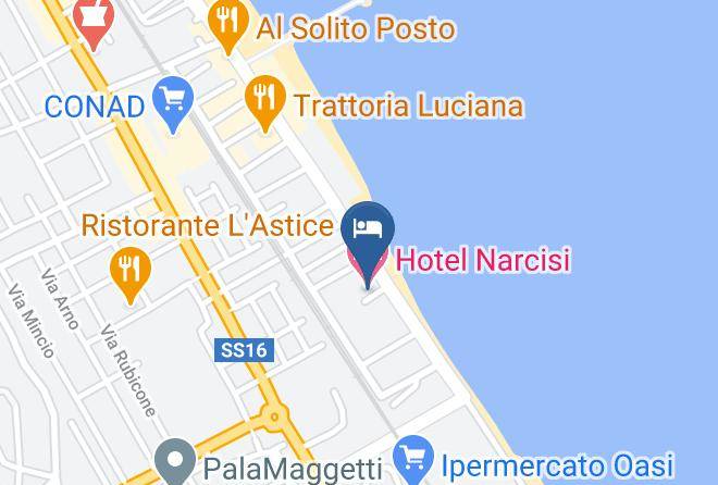 Hotel Narcisi Map