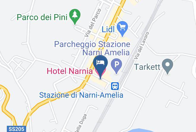 Terni - Hotel Narnia Maps