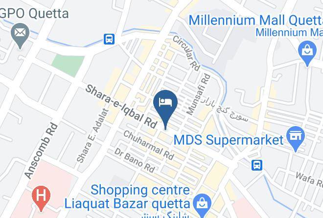 Quetta - Hotel National City Maps