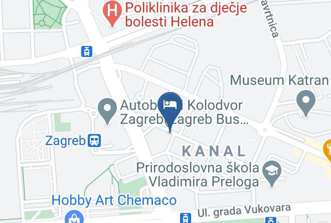 Zagreb - Hotel National Maps