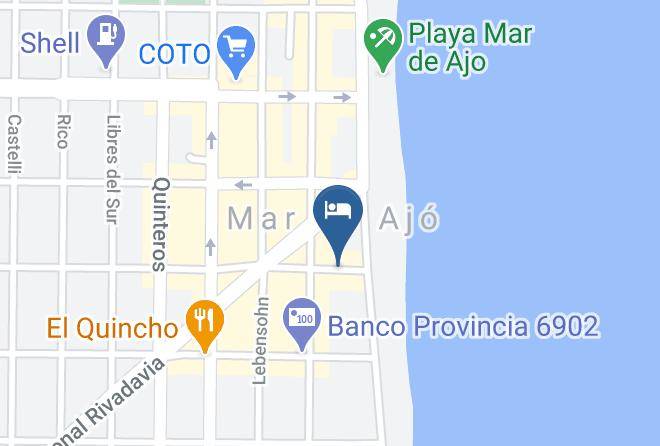 Mar Del Tuyu - Hotel Nativo Ospm Maps