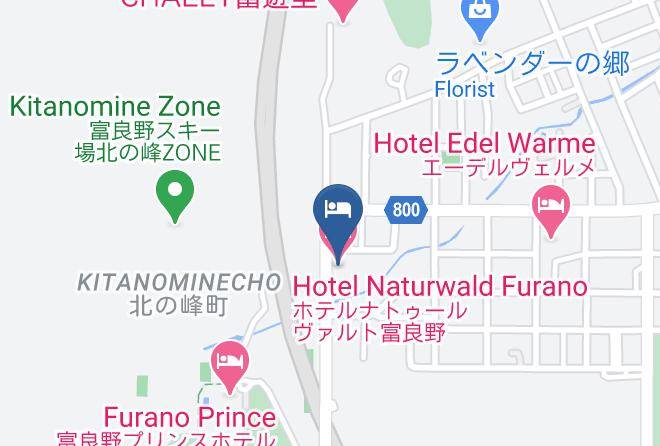 Furano City - Hotel Naturwald Furano Maps