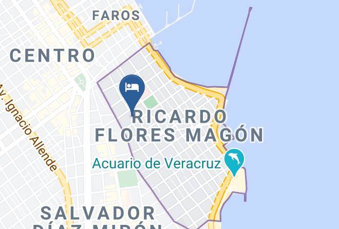 Veracruz Ricardo Flores Magon - Hotel Nautico Inn Veracruz Maps